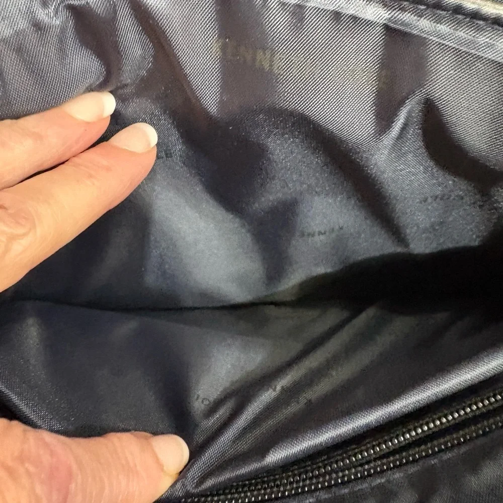 Kenneth Cole Reaction Dark Brown Vegan Leather Messenger Bag NWOT